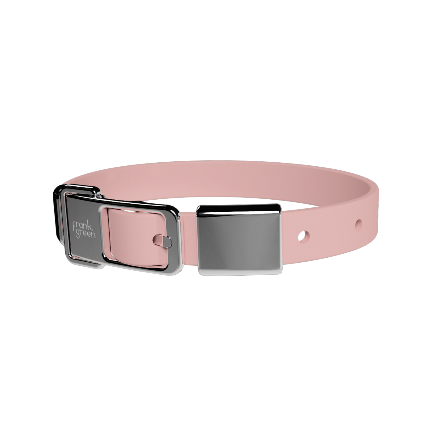 Frank Green Pet Collar with Name Tag - Blushed