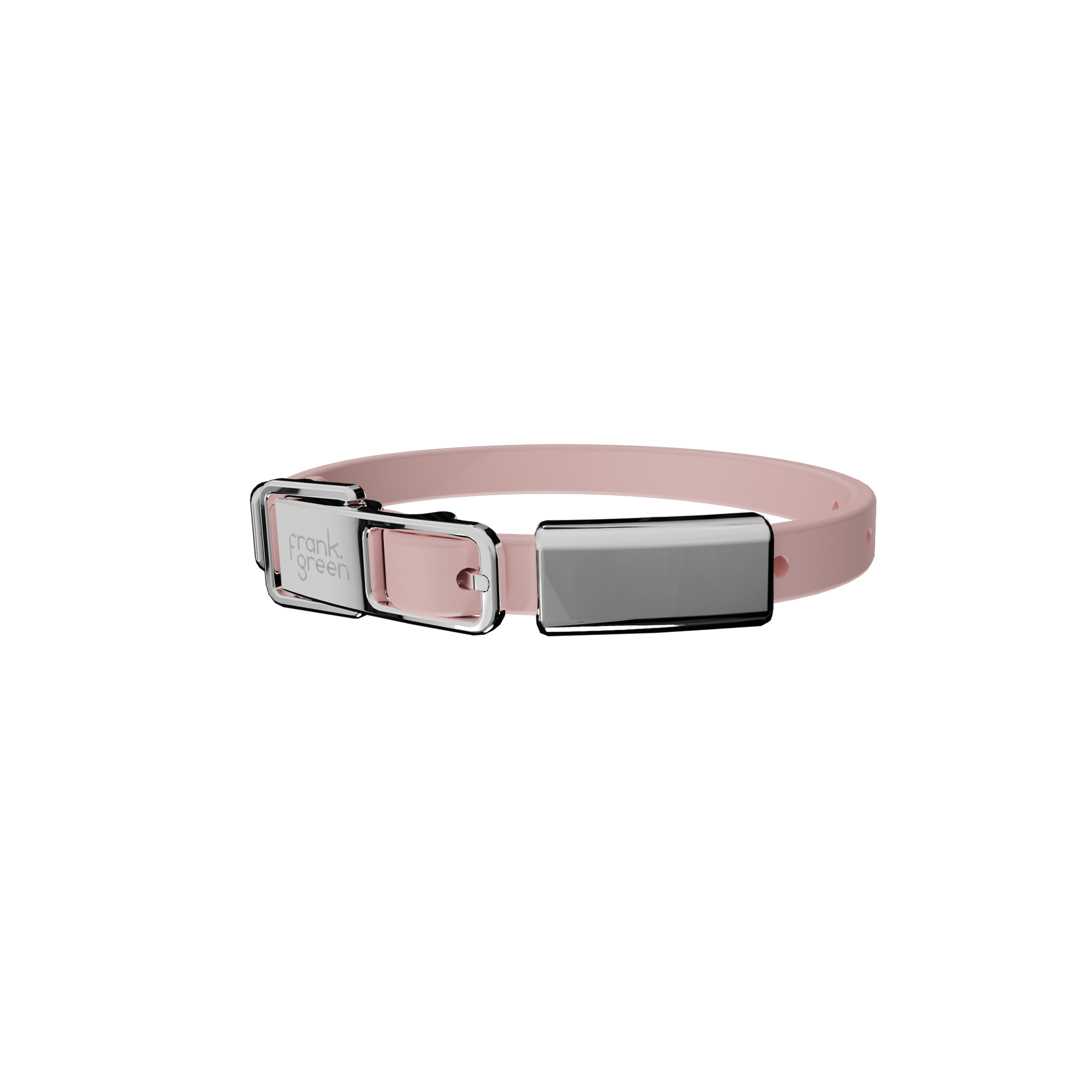Frank Green Pet Collar with Name Tag - Blushed