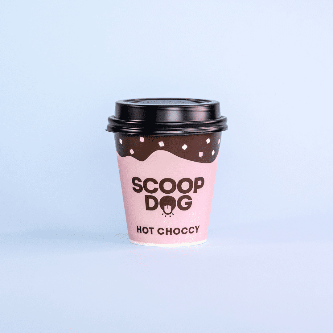 Scoop Dog Hot Choccy · Purple cow