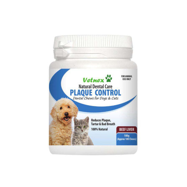 Vetnex Plaque Control Dental Chews - Beef Liver